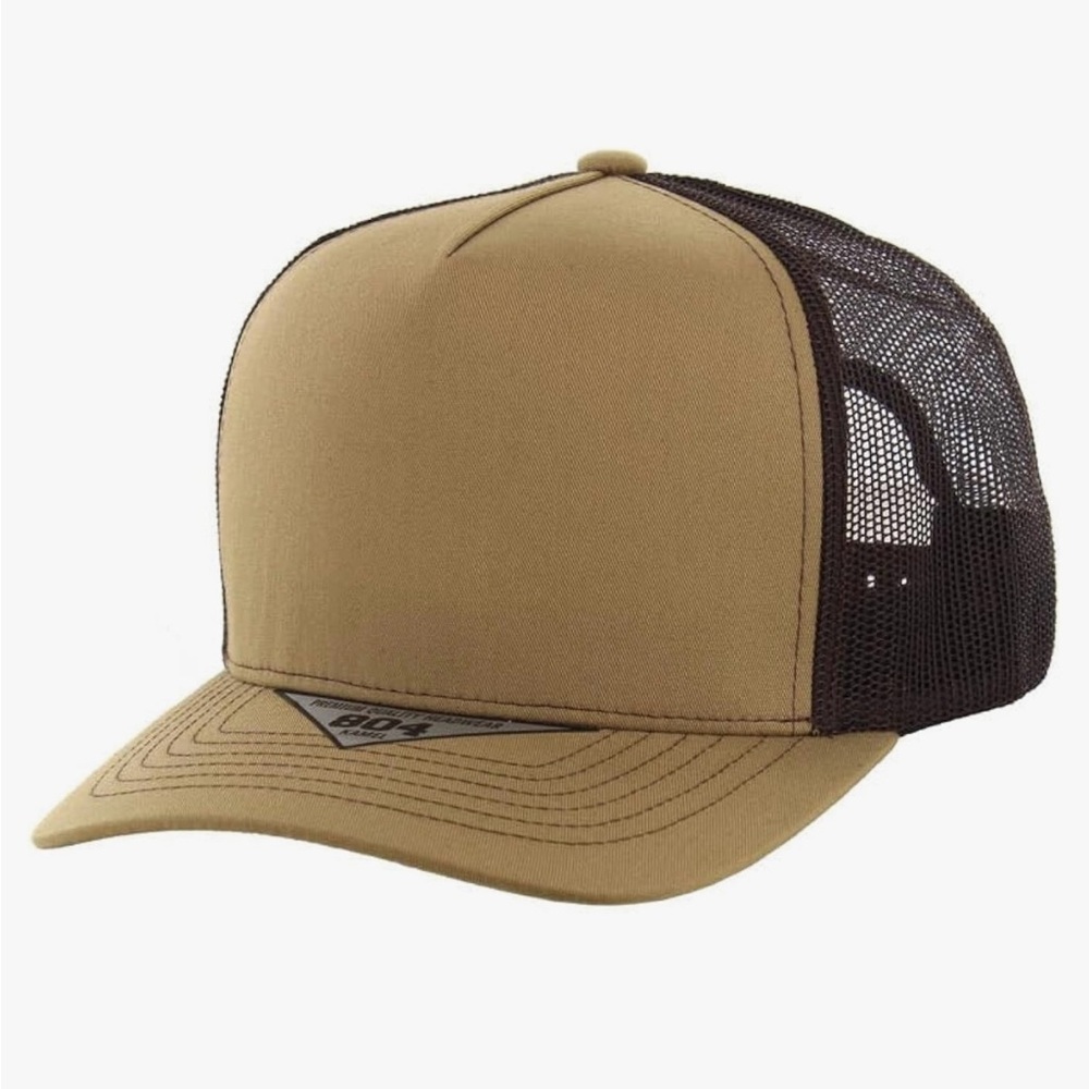 🆕 Mesh High Crown Slight Curve Trucker Adjustable Cap Baseball Cap